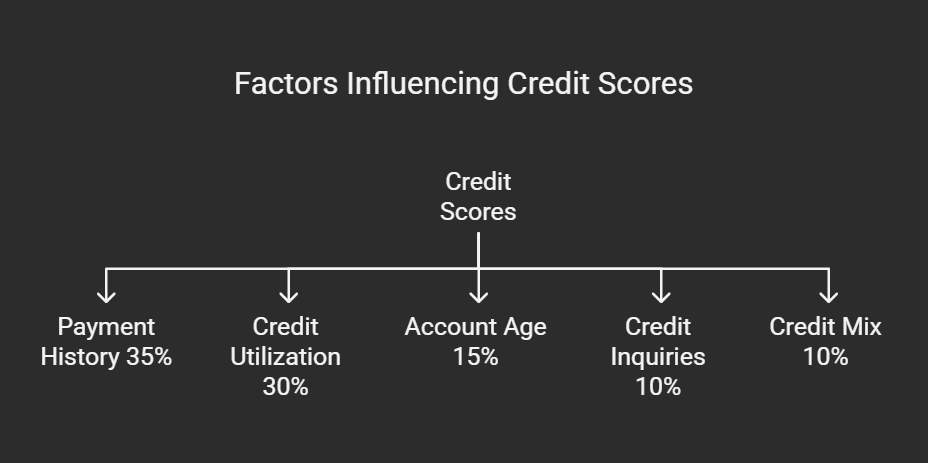 Factors Influencing Credit Scores visual selection